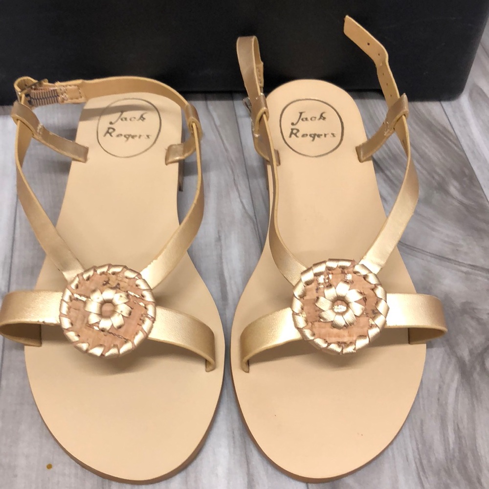 REDUCED! Gold and Cork Jack Rogers Sandals
